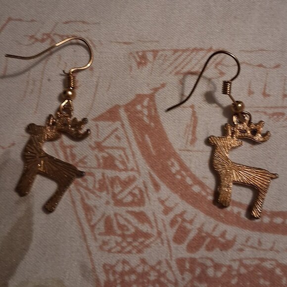 RAINDEER EARRINGS - Picture 1 of 1